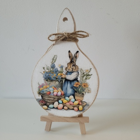 Dekoracja Wielkanocna z zajączkiem