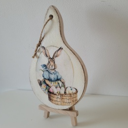 Dekoracja Wielkanocna z zajączkiem