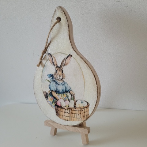 Dekoracja Wielkanocna z zajączkiem