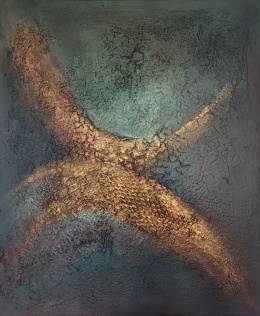 Obraz abstrakcyjny strukturalny 60x50cm
