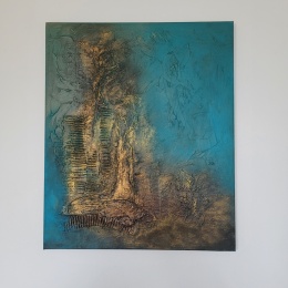 Obraz abstrakcyjny strukturalny 60x50cm