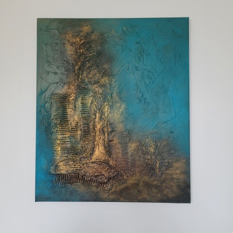 Obraz abstrakcyjny strukturalny 60x50cm Obraz abstrakcyjny strukturalny 60x50cm